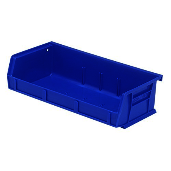 QUASTO QUS232BL, 5-3/8 x 11 x 3 in, Blue, Ultra Stack and Hang Bin