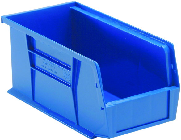 QUASTO QUS230BL, 10-7/8 x 5-1/2 x 5 in, Blue, Ultra Stack and Hang Bin
