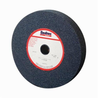 Radiac® A090719 Multi-Purpose Regular Bench and Pedestal Grinding Wheel, 7 in Dia x 1 in THK, 1-1/4 in Center Hole, 60 Grit, Aluminum Oxide Abrasive