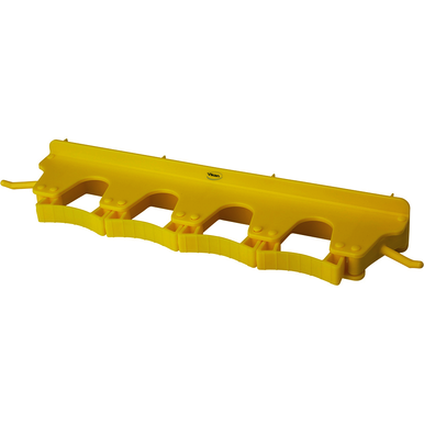 REMPRO 10186, Yellow, Polypropylene, For 4-6 Tools, Wall Bracket