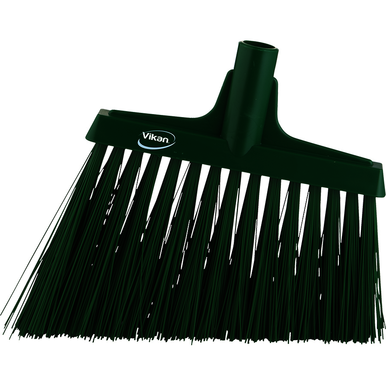 REMPRO 29142, 12 in, Green, Extra Stiff Bristle, Angle Broom