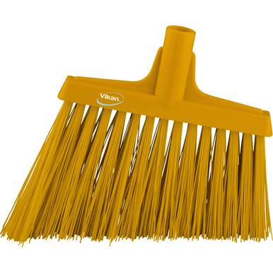 REMPRO 29146, 12 in, Yellow, Extra Stiff Bristle, Angle Broom