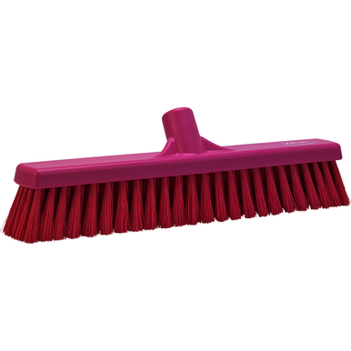 REMPRO 31791, 16 in, Pink, Soft Bristle, Small Particle Push Broom