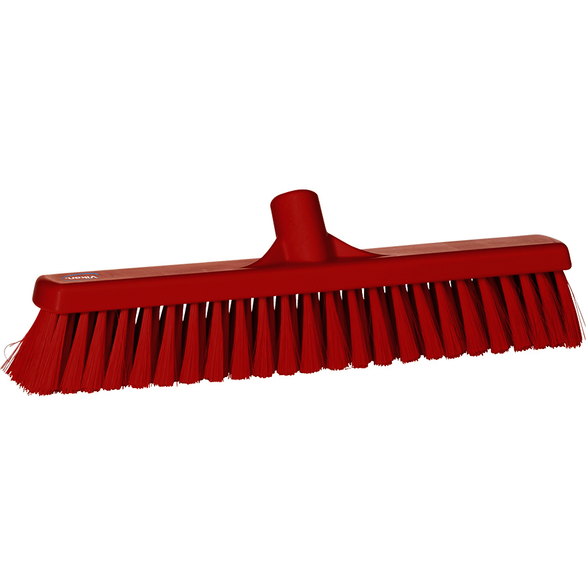 REMPRO 31794, 16 in, Red, Soft Bristle, Small Particle Push Broom