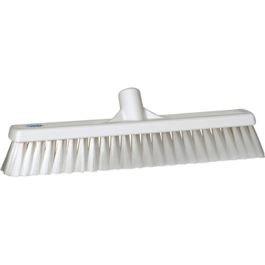 REMPRO 31795, 16 in, White, Soft Bristle, Small Particle Push Broom