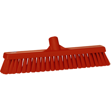 REMPRO 31797, 16 in, Orange, Soft Bristle, Small Particle Push Broom