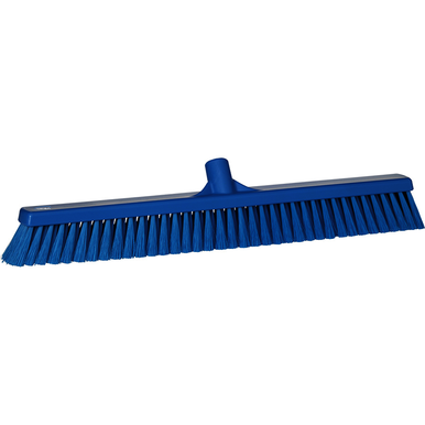 REMPRO 31993, 24 in, Blue, Soft Bristle, Small Particle Push Broom