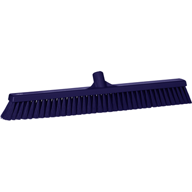 REMPRO 31998, 24 in, Purple, Soft Bristle, Small Particle Push Broom