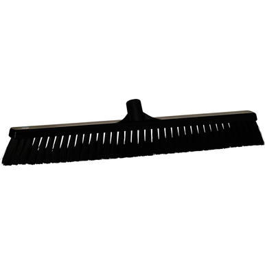 REMPRO 31999, 24 in, Black, Soft Bristle, Small Particle Push Broom
