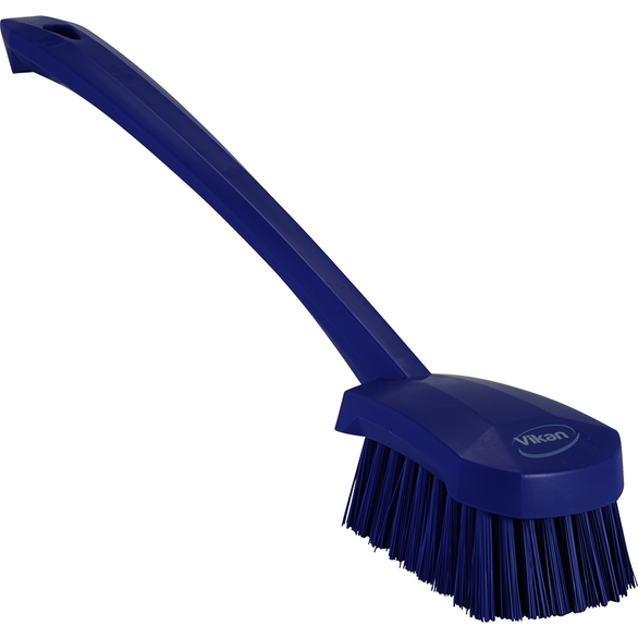 REMPRO 41868, 15.75 in, Purple, Stiff Bristle, Long Handle Scrubbing Brush