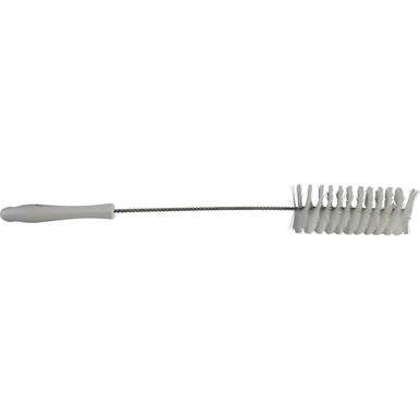 REMPRO 53705, 2.5 in Dia, White, Medium Bristle, Tube Brush