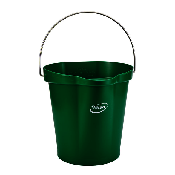 REMPRO 56862, 3 gal, Green, Polypropylene, Bucket