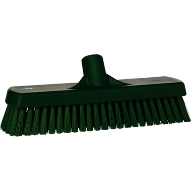 REMPRO 70602, 12 in, Green, Stiff Bristle, Deck/Wall Scrub
