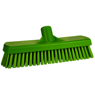 REMPRO 706077, 12 in, Lime, Stiff Bristle, Deck/Wall Scrub