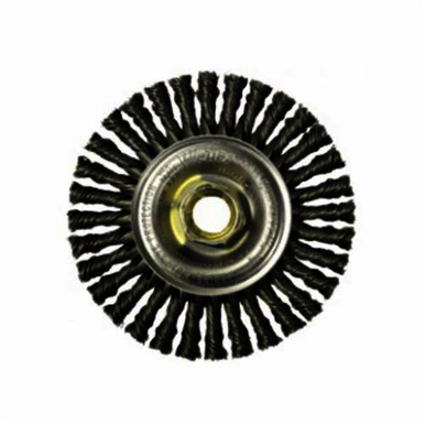 Roughneck 13125P Cut-Off Wheel, 4 in Dia Brush, 3/16 in W Face, 0.02 in Dia Stringer Bead Knot Filament/Wire