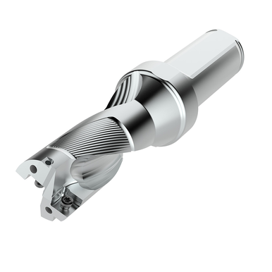 Seco Perfomax® Indexable Insert Drill - 38.0 mm Dia., 2xD Length of cut, Shank w/One Flat for Rotating Applications