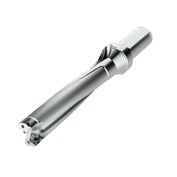 Seco Perfomax® Indexable Insert Drill - 1.187 Dia., 5xD Length of cut, Shank w/One Flat for Rotating Applications