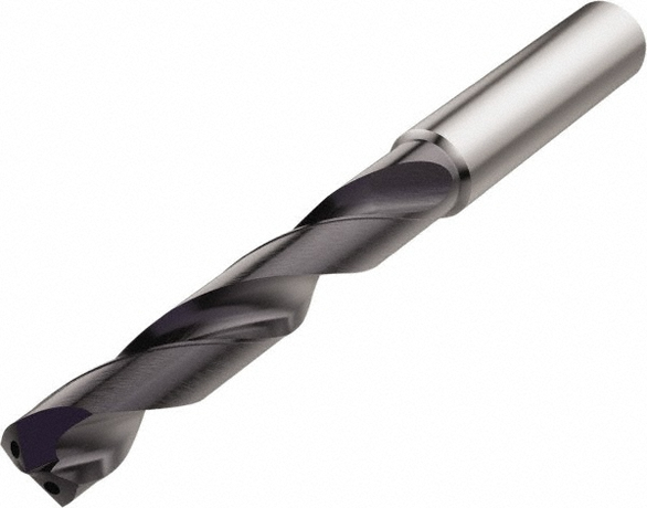 Seco Feedmax™ 03120497 SD205A-P Single Diameter Jobber Drill Bit, 12.7 mm Drill - Metric, 0.5 in Drill - Decimal Inch, 140 deg Point, Solid Carbide, PVD-TiAlN Coated