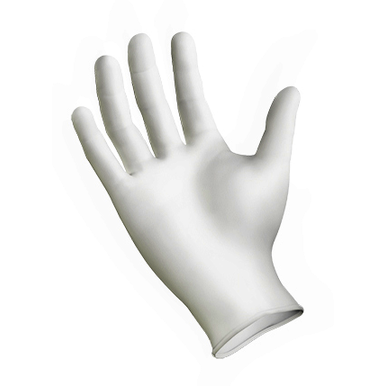SEMMED GSWNF104 GripStrong, Large, White, Powder Free, Nitrile Disposable Gloves