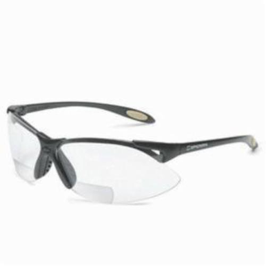 Uvex® by Honeywell A951 A900 Bi-Focal Lens Safety Reading Glasses, +2 Diopter, Clear Lens, Black, Polycarbonate Frame, Polycarbonate Lens, 99.9% UV Protection, ANSI Z87.1-2010, CSA Z94.3