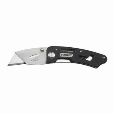 Stanley® 10-855 Folding Utility Knife, 2-7/16 in L, Steel Double Sided, Fixed Blade, Adjustable With Belt Clip Handle