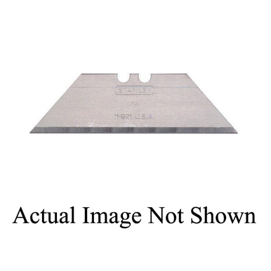 Stanley® 11-921B Heavy Duty Utility Knife Blade, 2-7/16 in, 0.024 in THK, Trapezoid, High Carbon Steel, Stainless