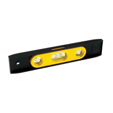 Stanley® 42-264 Magnetic Torpedo Level, 9 in L x 4 in W x 1 in H, 3 Vials, 0.005 in, ABS