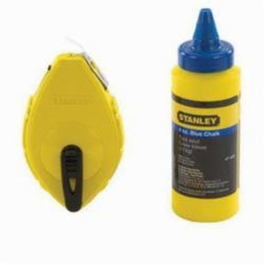 Stanley® 47-442 Chalk Line Reel, 100 ft Line Length Polymer Line, 4 oz Chalk, Sliding Side Door