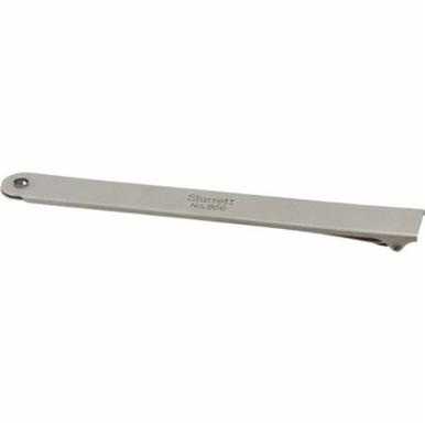 Starrett 806 Single End Thickness Gage Holder, For Use With 0.001 - 0.025 in Single Leaves or Strips, Tempered Steel