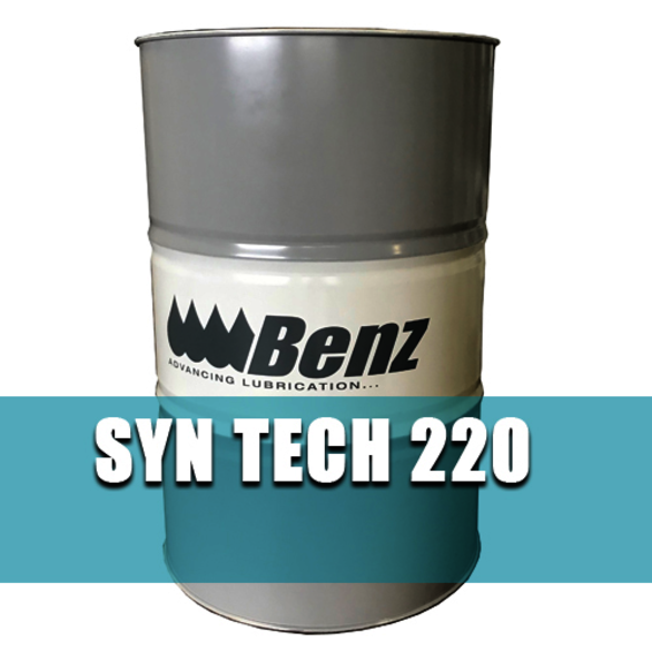 Benz Oil 425025-012, 55 gal Drum, ISO 220, SYN TECH, Synthetic PAO (Polyalphaolefin), Bearing & Gear Oil