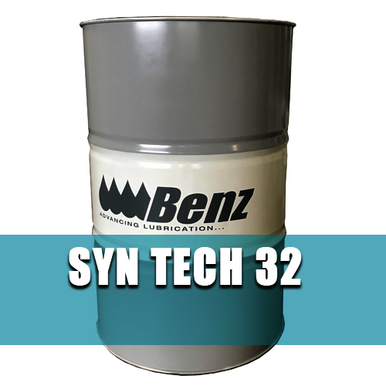 Benz Oil 425001-012, 55 gal Drum, ISO 32, SYN TECH, Synthetic PAO (Polyalphaolefin), Bearing & Gear Oil