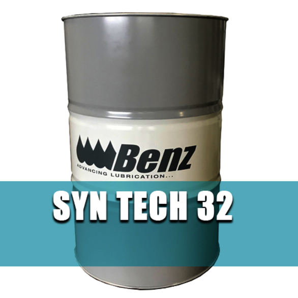 Benz Oil 425001-012, 55 gal Drum, ISO 32, SYN TECH, Synthetic PAO (Polyalphaolefin), Bearing & Gear Oil