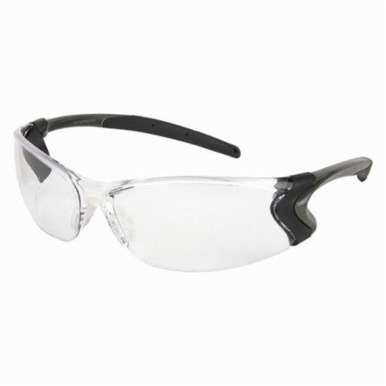 U.S. Safety™ BD110PF Backdraft® Premium Dielectric Single Lens Safety Glasses, MAX6™ Anti-Fog Clear Lens, Frameless Gunmetal Gray Nylon Frame, Polycarbonate Lens, Specifications Met: ANSI Z87+