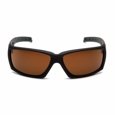 VentureGear™ Overwatch® VGSB718T Extreme Style Safety Eyewear, H2X Anti-Fog, Bronze Lens, Wraparound Frame, Black, Polycarbonate Frame, Polycarbonate Lens, ANSI Z87.1, CE EN166, MIL-PRF 32432