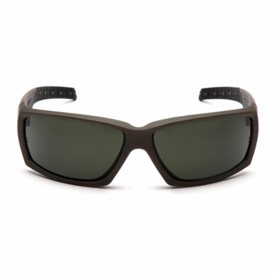 VentureGear™ Overwatch® VGSG722T Extreme Style Safety Eyewear, H2X Anti-Fog, Forest Gray Lens, Wraparound Frame, OD Green, Polycarbonate Frame, Polycarbonate Lens, ANSI Z87.1, CE EN166, MIL-PRF 32432