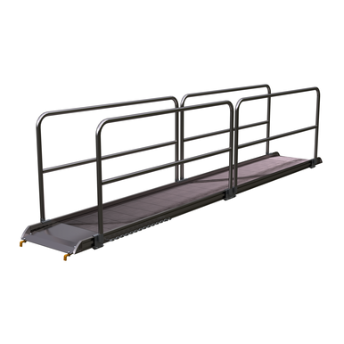 ALUM WALK RAMP W/RAIL HOOK 192 X 28 IN