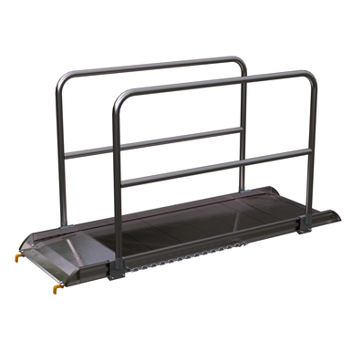 ALUM WALK RAMP W/RAIL HOOK 84 X 28 IN
