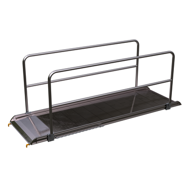 ALUM WALK RAMP W/RAIL HOOK 120 X 38 IN