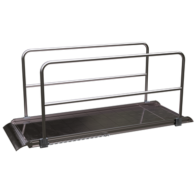 ALUM WALK RAMP W/RAIL OVERLAP 108 X 38IN