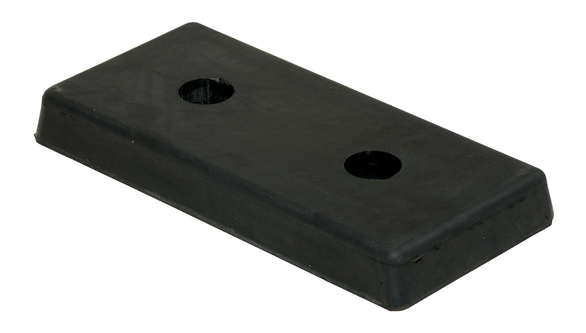 RECTANGLE MOLDED RUBBER BUMPER 2X18X8