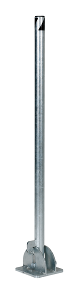 FOLD-DOWN STEEL BOLLARD GALVANIZED 42 IN