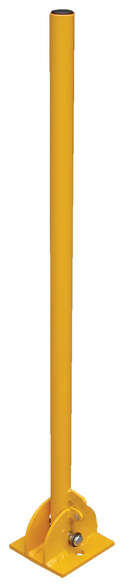 FOLD-DOWN STEEL BOLLARD YELLOW 42 IN