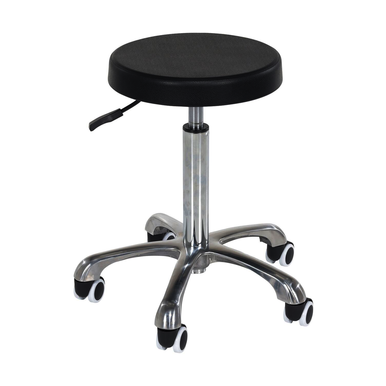 VESTIL ESE-WC-1927, 19 x 27 in, (5) 2 x 2 in, Steel/Polyurethane, Ergonomic Sitting Work Stool