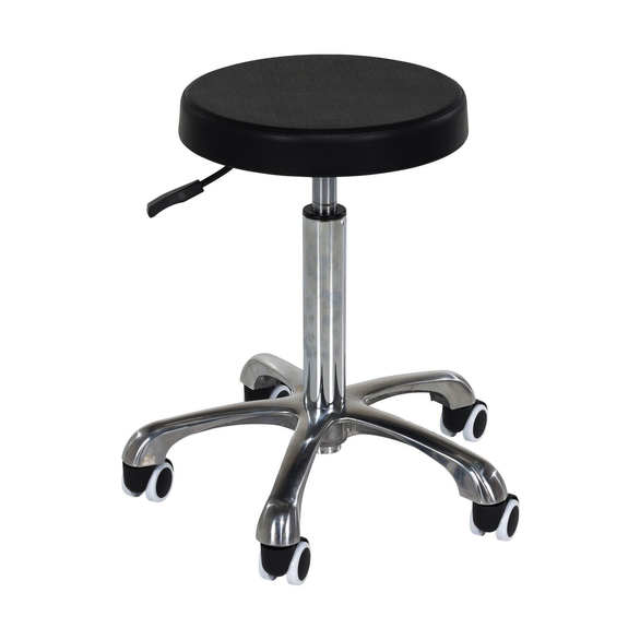 VESTIL ESE-WC-1927, 19 x 27 in, (5) 2 x 2 in, Steel/Polyurethane, Ergonomic Sitting Work Stool
