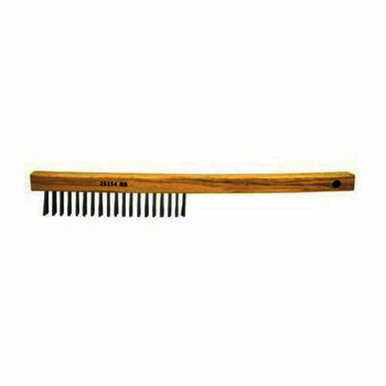 Vortec Pro 25154 Hand Wire Scratch Brush, 6 in Brush, 13-1/2 in L x 1 in W Block, 1 in Stainless Steel Trim