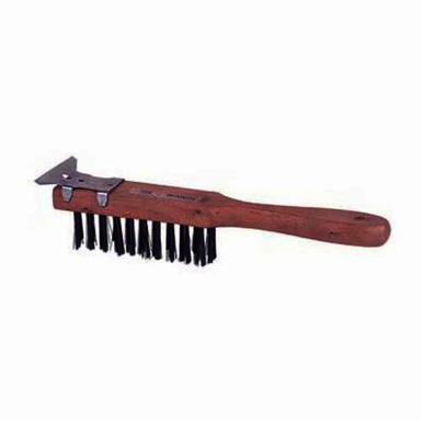 Vortec Pro 25211 Heavy Duty Scratch Brush With Scraper, 5 in Brush, 11-1/2 in L x 1-1/2 in W Block, 1-5/8 in Steel Trim