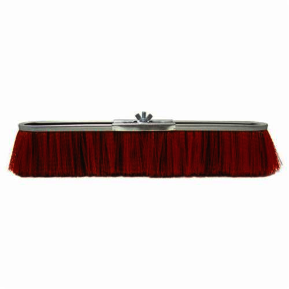 Vortec Pro 25291 Push Broom, 24 in OAL, 3 in Trim, Medium Sweep Face, Red Polypropylene Bristle