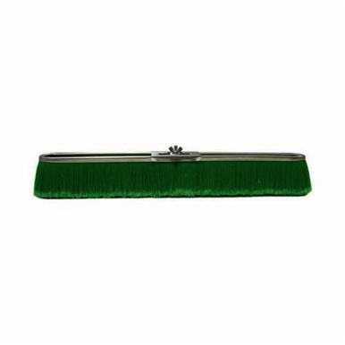Vortec Pro 25299 Push Broom, 24 in OAL, 3 in Trim, Fine Sweep Face, Green Polypropylene Bristle