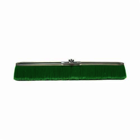 Vortec Pro 25299 Push Broom, 24 in OAL, 3 in Trim, Fine Sweep Face, Green Polypropylene Bristle