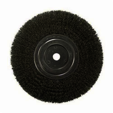 Vortec Pro 36205 Narrow Face Wheel Brush, 8 in Dia Brush, 0.014 in Dia Crimped Filament/Wire, 5/8 in Arbor Hole